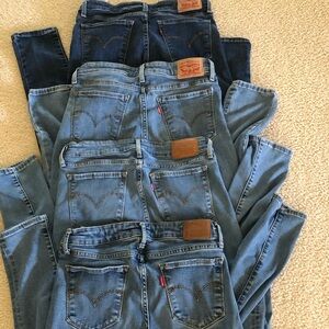 Levi Jeans 711 Skinny 27 x 34